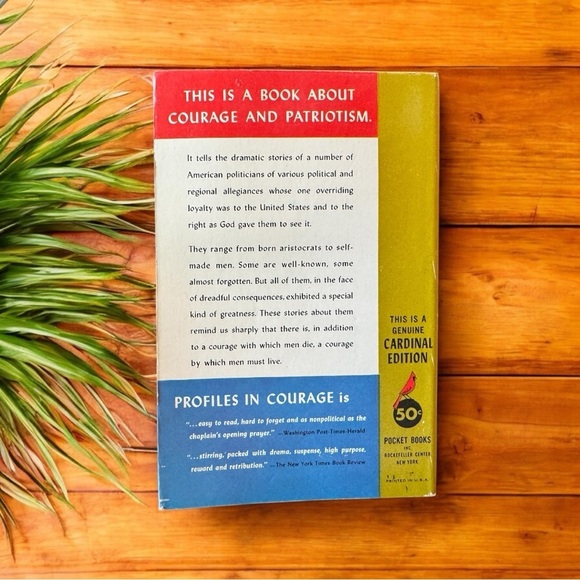 Vintage 1963 Profiles in Courage by John F. Kennedy | 24th Printing | Cardinal - Picture 2 of 13